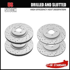 Front And Rear Brake Disc Rotors For 2020 2021 2022 - 2025 Ford Explorer