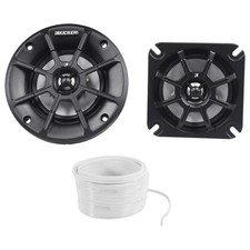  2 Kicker 40PS42 4" 60W ATV/UTV/RZR/Motorcycle/Polaris Speakers Marine Wire PS4