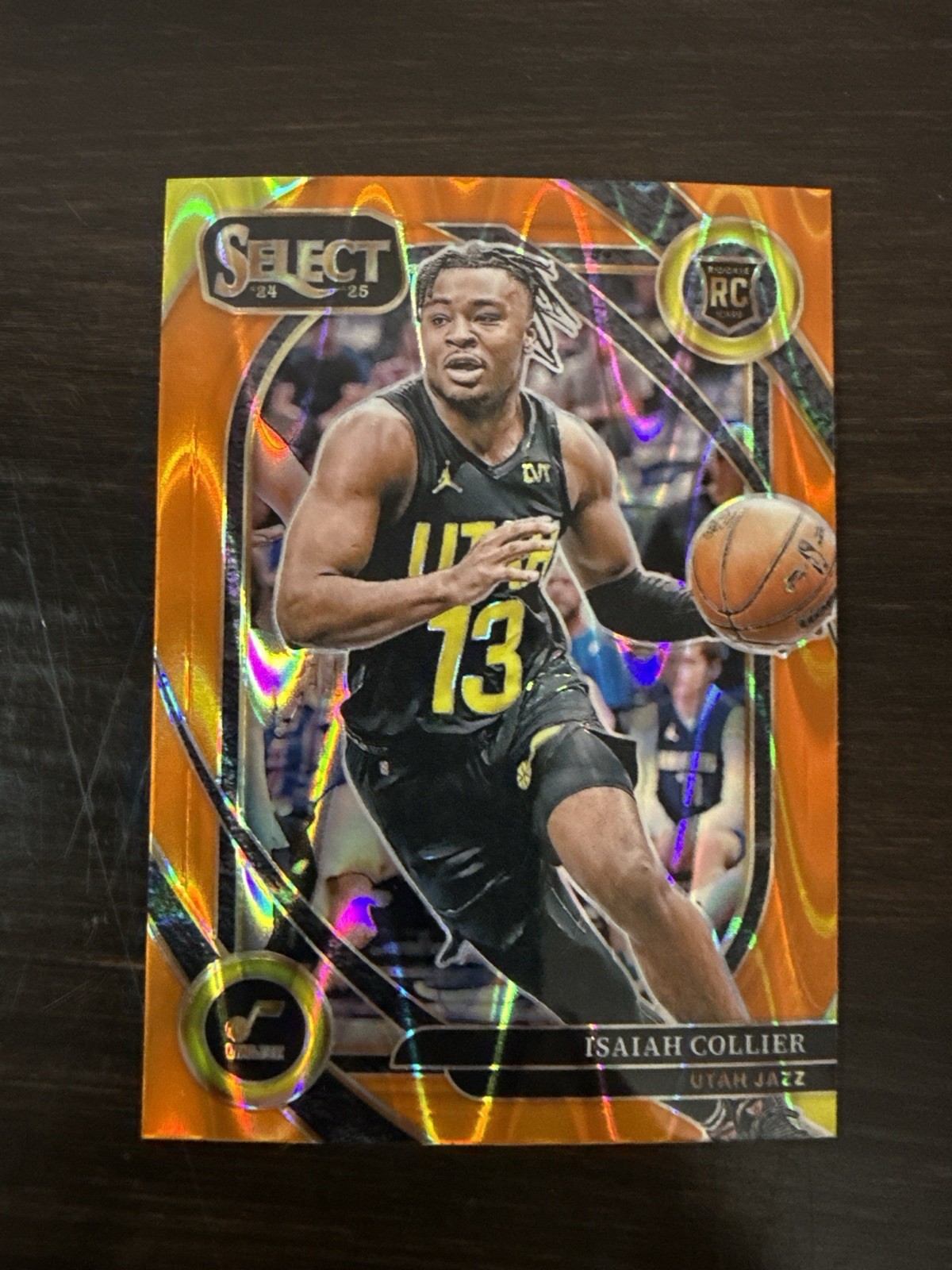 2024-25 Panini Select - Courtside Isaiah Collier #279 Orange Flash Prizm (RC)