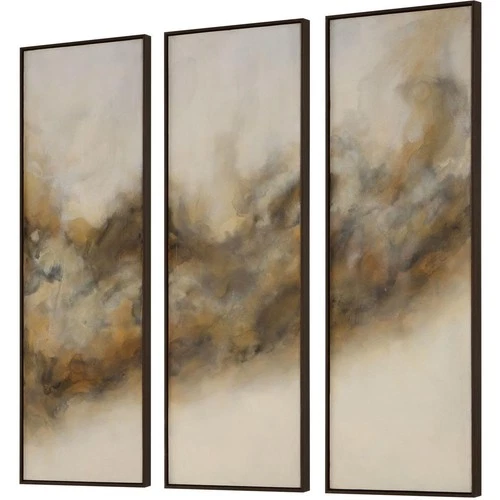 Uttermost 32489 Smoke Break 61 X 21 inch Hand Painted Modern Art, Set of 3 - Picture 2 of 7