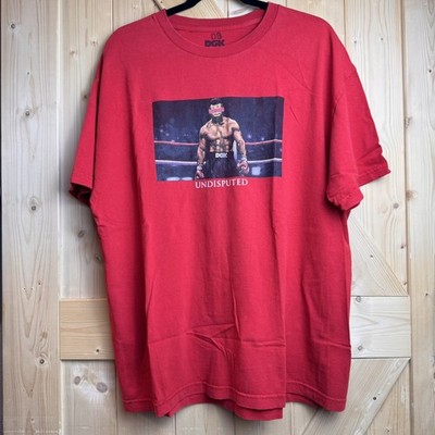DGK Undisputed Mike Tyson Boxing Urban Skate Streetwear Red Shirt Size XL