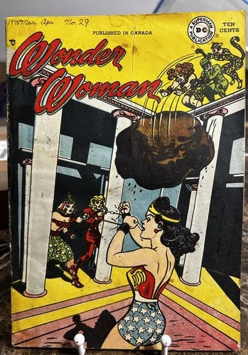 Wonder Woman #28 Unrestored Golden Age Superhero Vintage DC Comic 1948 GD-