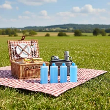 4Pcs Reusable Freezer Ice Packs for Coolers | Long-Lasting Cooling Ice Blocks fo