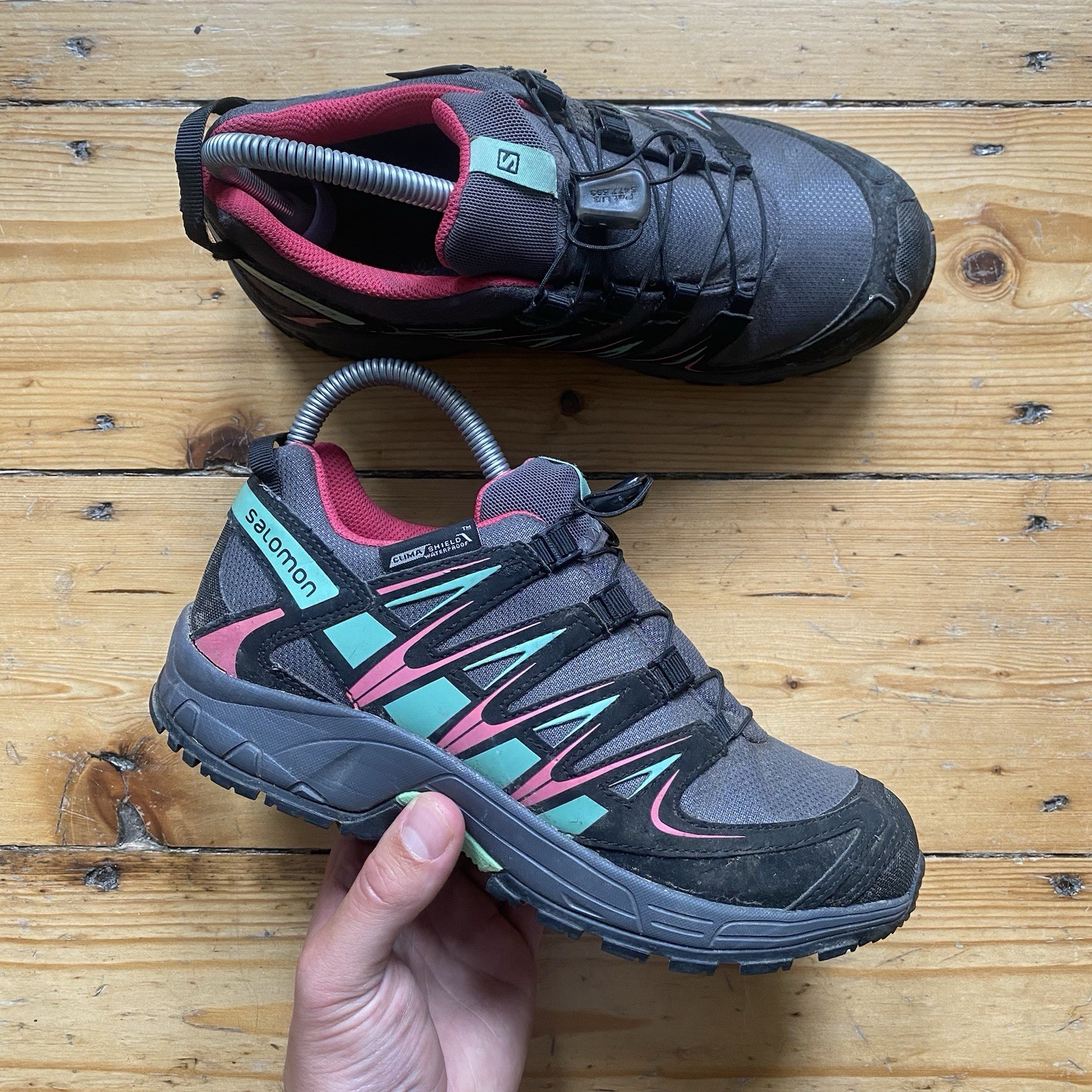 Scarpe Salomon XA Pro 3D grigie outdoor escursionismo donna uk3.5 us4