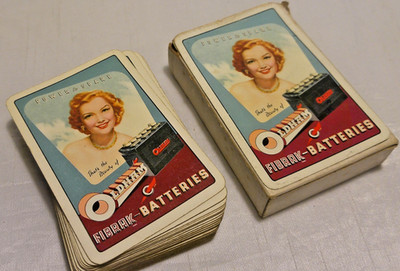 Vintage Komplettpaket Karten Werbung Oldham Fibrak Batterien