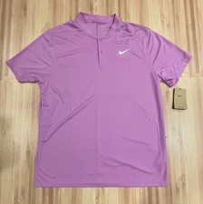 NEW Nike Men's Dri-FIT Blade Collar Tennis Golf Polo DH0838-532 MSRP: 55