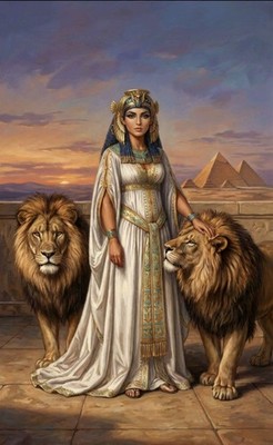 Kleopatra ein klassisches Bild der atemberaubenden Königin von Ägypten 10 x 8 Zoll Druck.