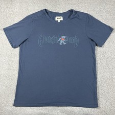Grateful Dead Shirt Mens Medium Blue Dancing Bear Graphic Pact Band Rock Tee