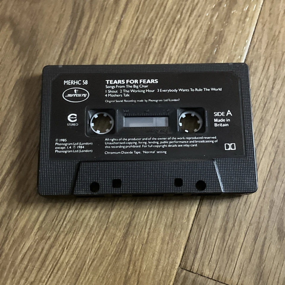 Tears For Fears – Songs From The Big Chair Album Cassette Tape - Shout - Image 3 of 4