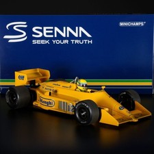 1:18 Minichamps Lotus Honda 99T Ayrton Senna Winner 1987 Monaco GP 'Dirty V...