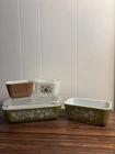 VTG Pyrex Refrigerator Set/Lot Spring Blossom Crazy Daisy 501 502 503