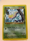 Weedle 100/130 - VINTAGE WOTC POKEMON CARD - BASE SET 2 - MP