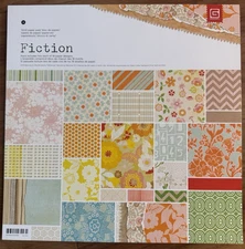 Basic Grey, FICTION, 12x12" Cardstock Paper Pad, 36-Sheet NEW