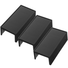 1Set Under Desk Laptop Mount Black Plastic Holder for Convenient Laptop Storage