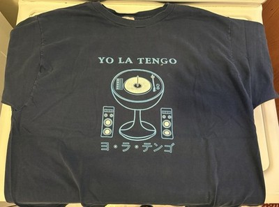 Vintage YO LA TENGO Tee-Shirt FRUIT OF THE LOOM Indie Rock Band DARK BLUE Men XL