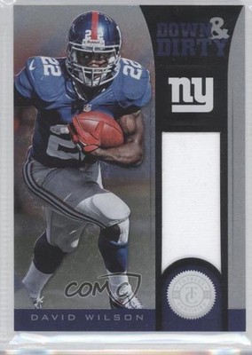 2012 Totally Certified Down and Dirty Materials /299 David Wilson Rookie RC 0b2