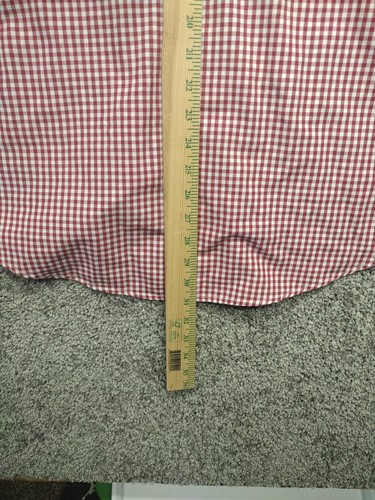 Vtg 70s Pearl Snap Shirt Western Plains Rider Cowboy Mens Med Red Checkered 80's - Picture 8 of 10