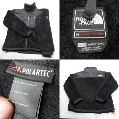 North Face Denali Jacket Womens Small Black Summit Series Polartec Fleece Hybrid