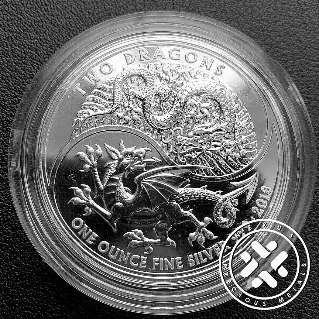 2018 Great Britain 1 Oz Silver Two Dragons Mint Capsule | eBay