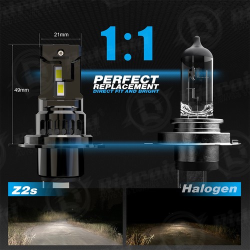 4x 5.75" LED Headlights Cover&H4 LED Bulb Hi-Low Beam For Chevy Impala El Camino - Picture 22 of 24