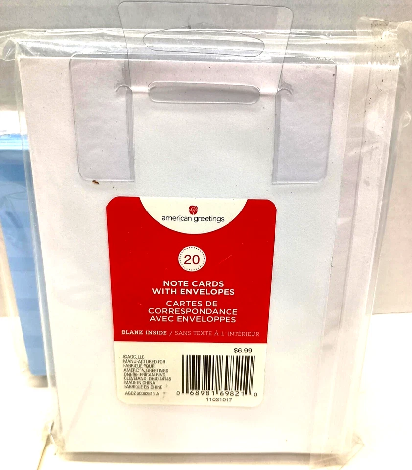 Sello Regalo Agradecimiento Notas Tarjetas Notas y SOBRES Azul Claro 5x4 Foto 4 de 4