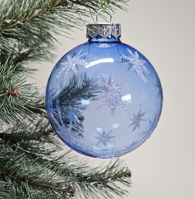 Christmas ball glass hand painted Christmas Tree ornament 8cm Mix and Match