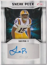 Sage Ryan 2024 Sage Hit Sneak Peak Rookie Autograph Auto SPA-JJ