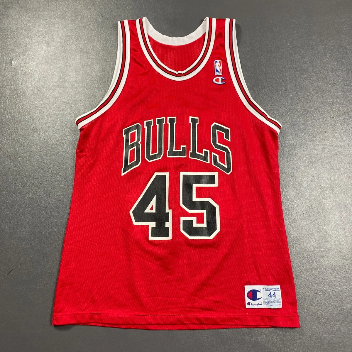 100 Authentic Michael Jordan Vintage Champion 94 95 45 Bulls