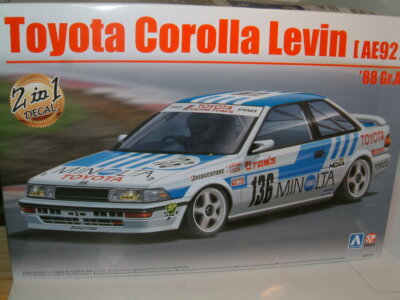 1/24 Toyota Corolla AE92 Levin 1988 JTCC GPA `MINOLTA` ,BEEMAX PLASTIC KIT