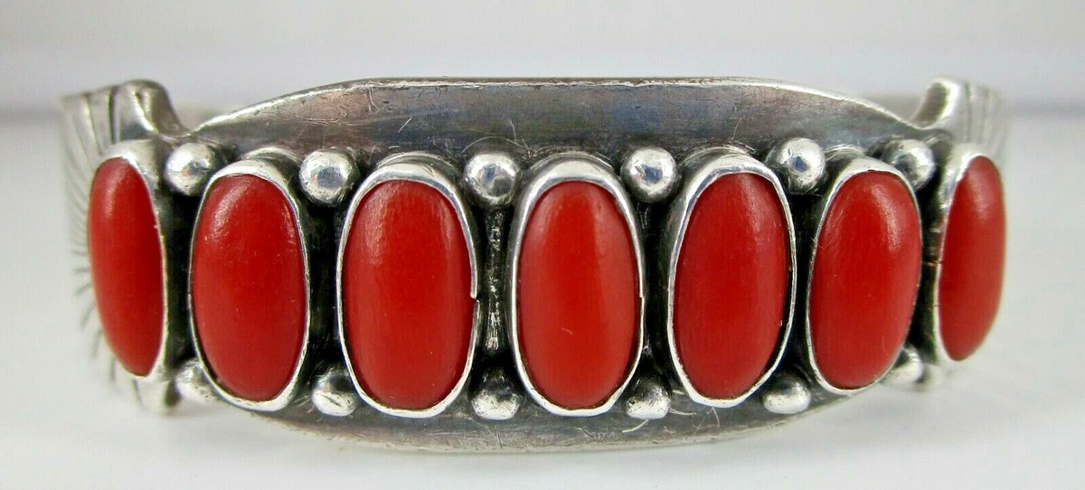 Native american coral best sale bracelet