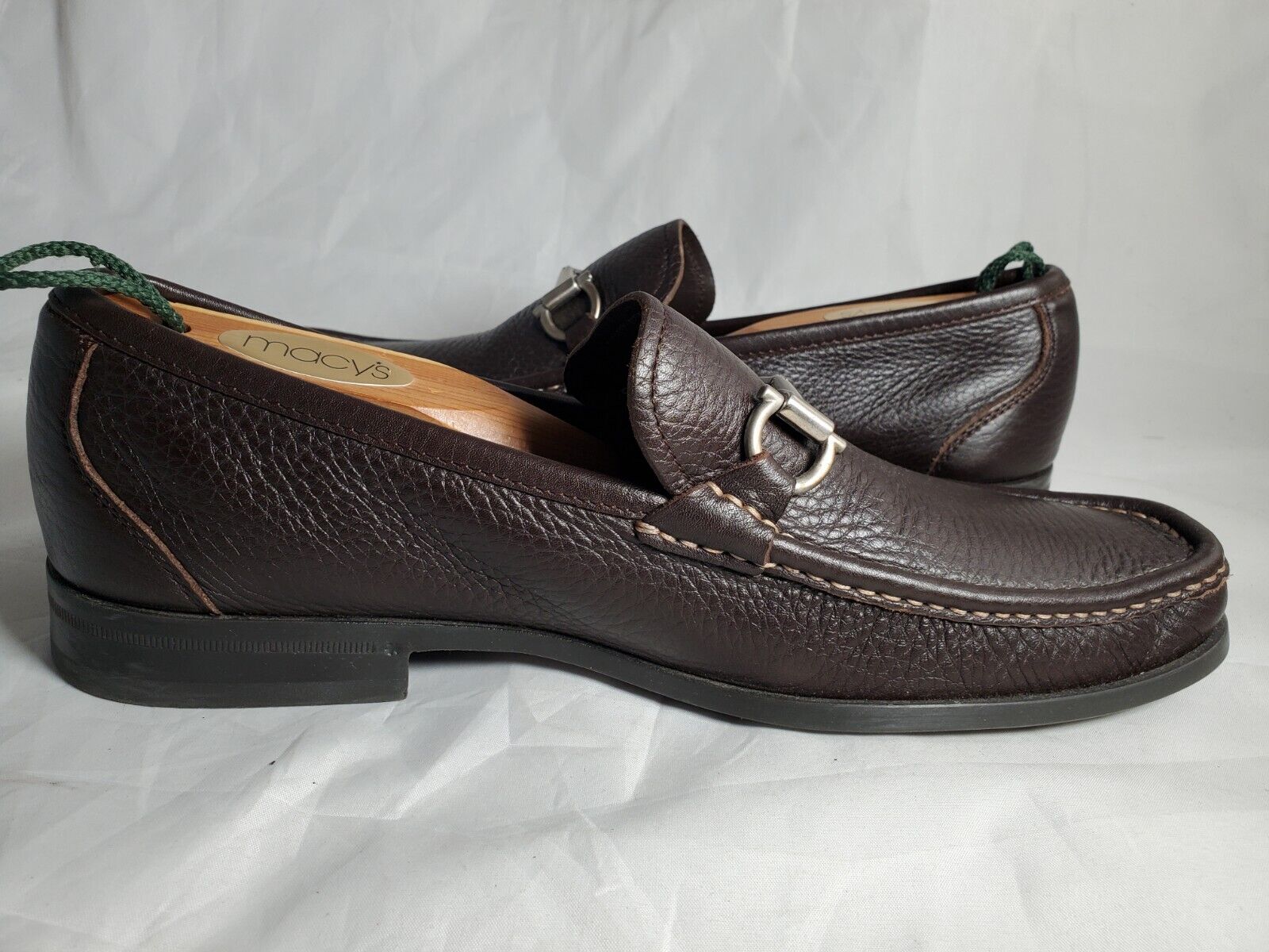 SALVATORE FERRAGAMO 'Magnifico' Brown Leather Loafers