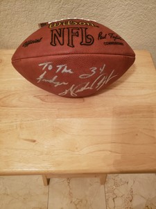 walter payton signed football