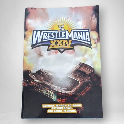 WWE Wrestlemania 24 Programm Sammler Magazin mit abnehmbarem Poster XXIV