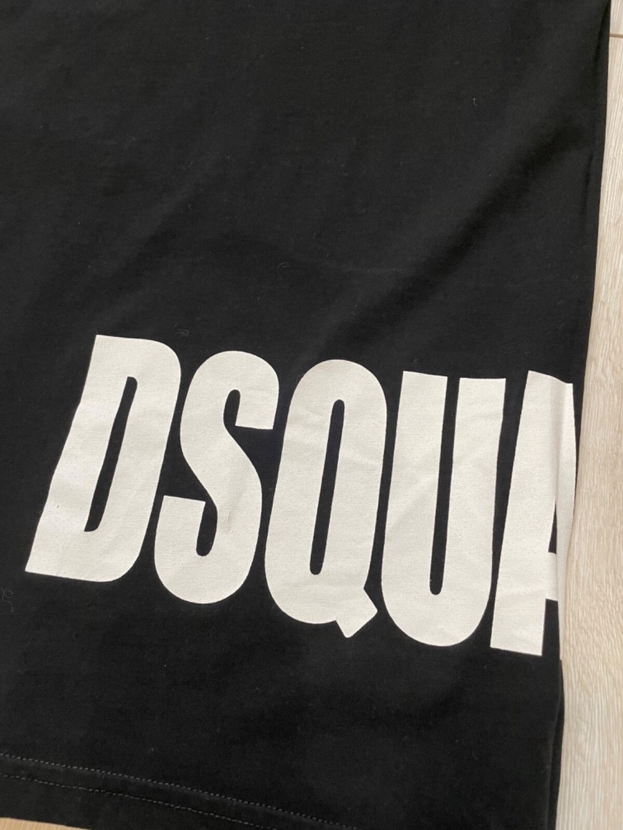 D SQUARED2::Tシャツ:L[RESALE] T-shirt Dsquared2 Black size L International in Cotton