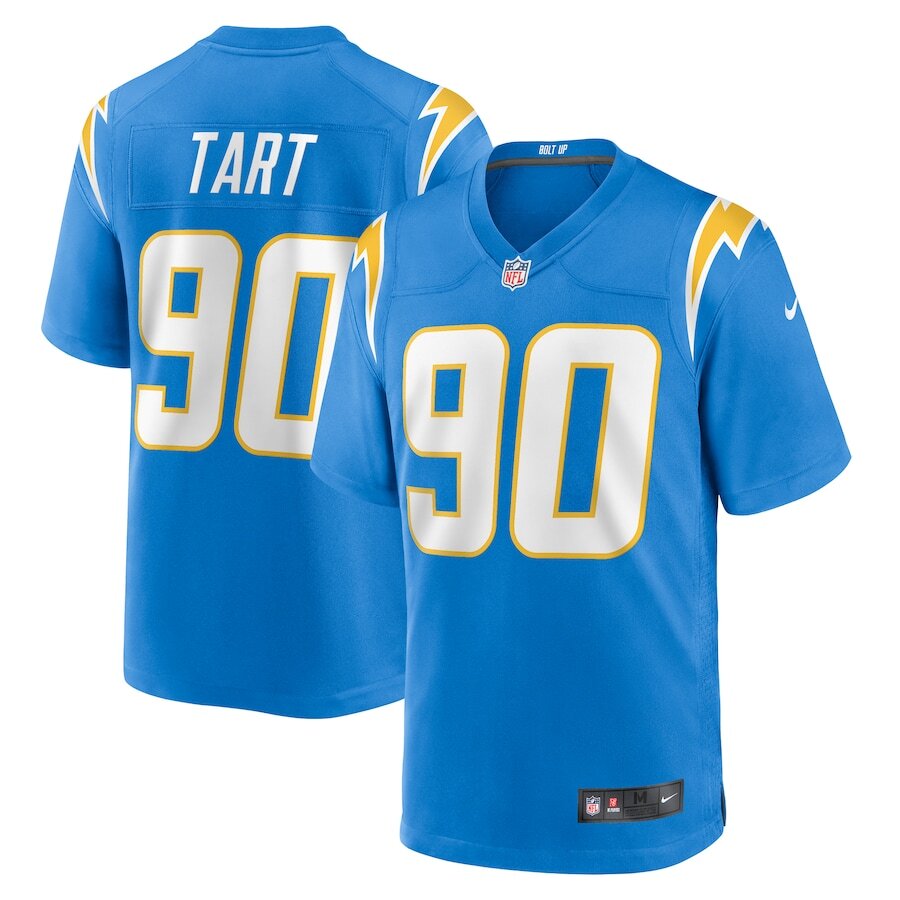 Los Angeles Chargers Teair Tart #90 Nike Blue 2025 Official NFL Game Jersey