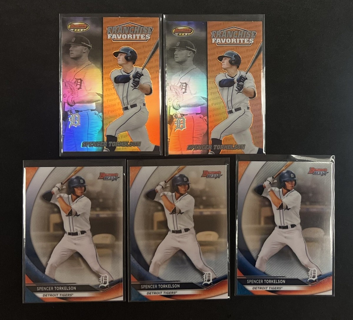 Spencer Torkelson - 2020 Bowman's Best (Base & Insert) Lot x5