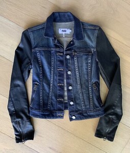 paige black denim jacket