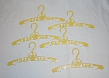 Vintage Baby/Child's or Doll Clothing Hangers lot of 6, 9.5" long Plastic