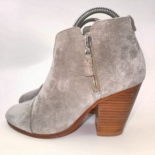 Rag Bone Wesley Women s Genuine Suede Ankle Boots size 8 made in Italy
