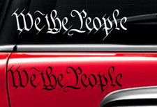 We The People Sticker America Patriotic Usa Freedom Liberty Vinyl Window Decal