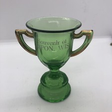 RIPON WIS WISCONSIN SOUVENIR TROPHY GLASS CUP