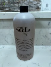 PHILOSOPHY SWEET VANILLA FIG SHAMPOO, SHOWER GEL BUBBLE BATH 32 oz