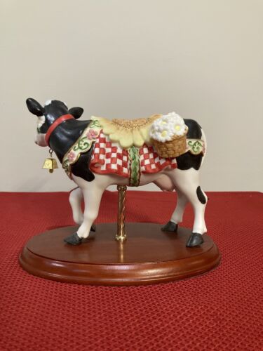 Lenox The Carousel Cow on Wooden Base Limited Edition - Bild 3 von 4