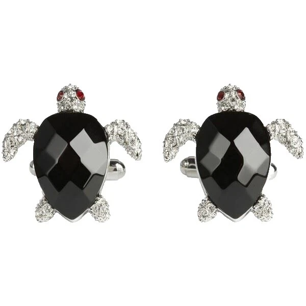 Beach Black Cufflinks for Men