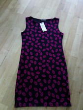 Refd153 Bnwt Boohoo Dress 12. Pink Black.