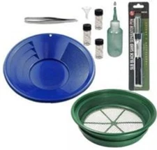 Sluice Monkey Special 14" Blue Gold Panning Kit 1/4" Mesh Classifier