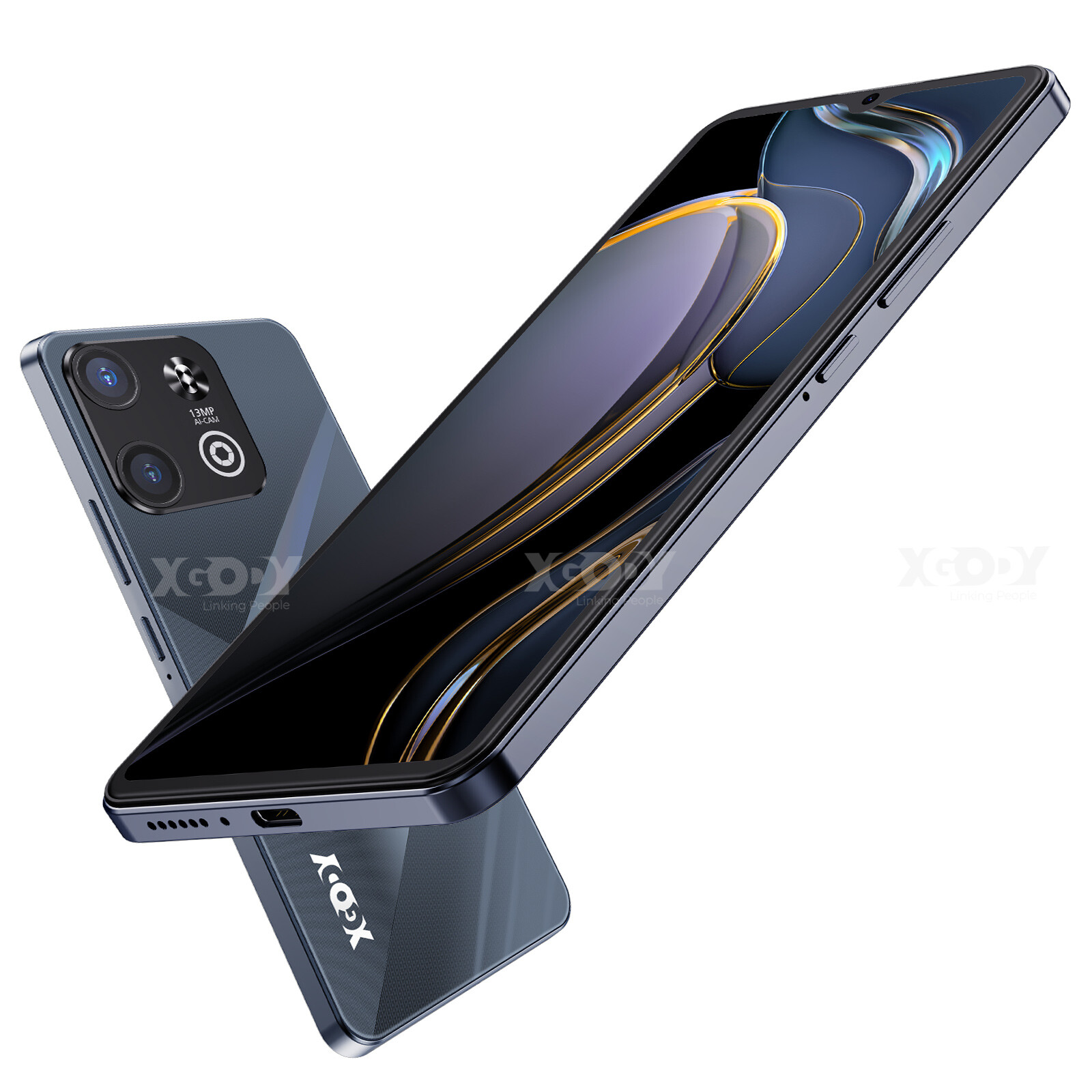 XGODY New Unlocked Smartphone Android Quad Core Dual SIM Cell Phone 6.5" Phablet