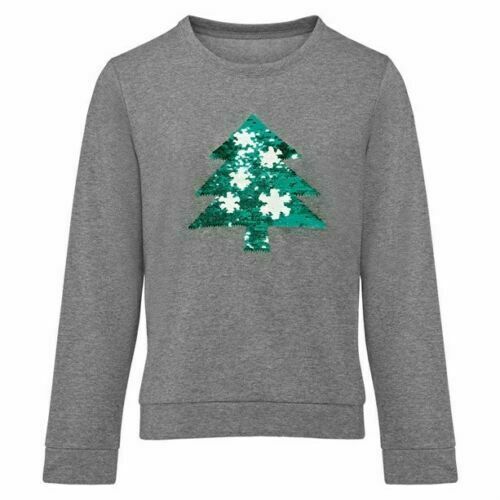 Size 22 24 Ladies Christmas Tree Sequin Xmas Jumper Long Sleeve Top New |  eBay