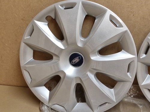 X2 Ford Wheel Trim Hub Cap Cover 16" Silver Single 2007-on 1683454 Genuine - Picture 5 of 15
