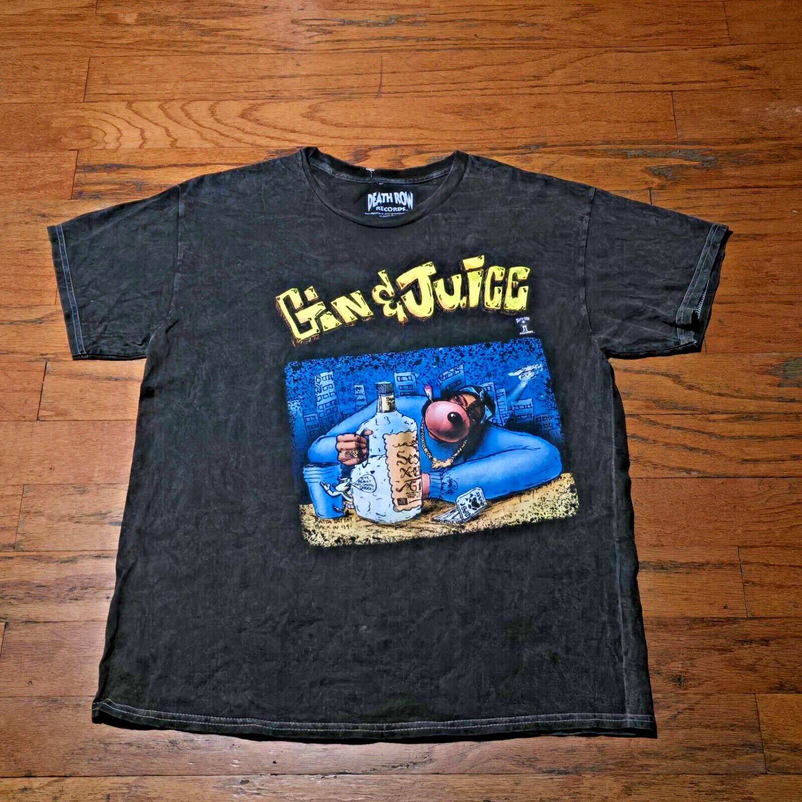 FILA T shirt vintage Snoop Dog Gin & Juice braccio della morte taglia M